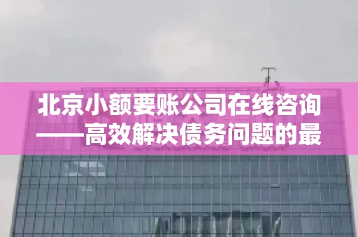 北京小额要账公司在线咨询——高效解决债务问题的最佳途径
