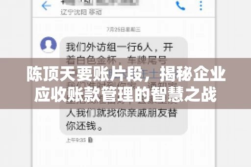 陈顶天要账片段，揭秘企业应收账款管理的智慧之战